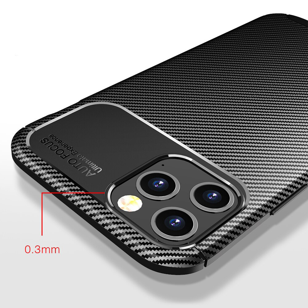 Carbon Shield TPU калъф за Motorola Moto G10/Moto G20/Moto G30 - Черен