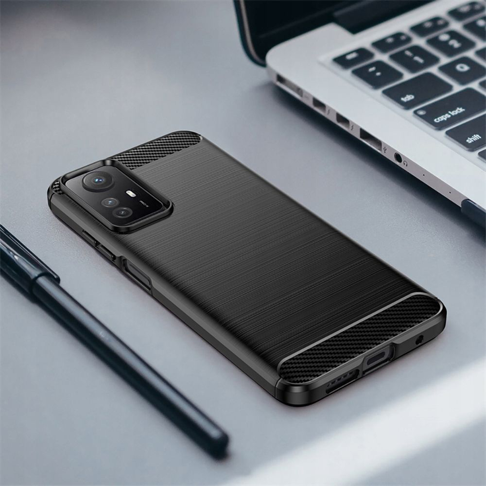 Carbon Shield TPU калъф за Xiaomi Redmi Note 12S - Черен