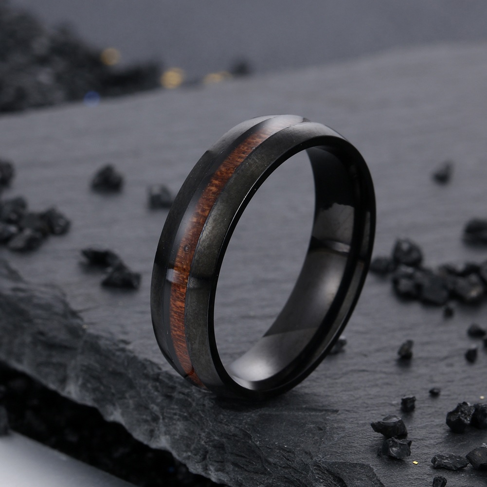 Пръстен TI-17455 - Черен / 57mm