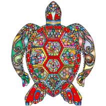 Дървено пъзел - Turtle / L